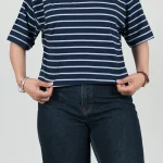 تیشرت راه راه یقه دار کد 10674