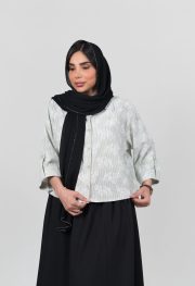 شوميز راه راه گلدار پاگون دار  جنس نخ درجه ١ - تصویر 2